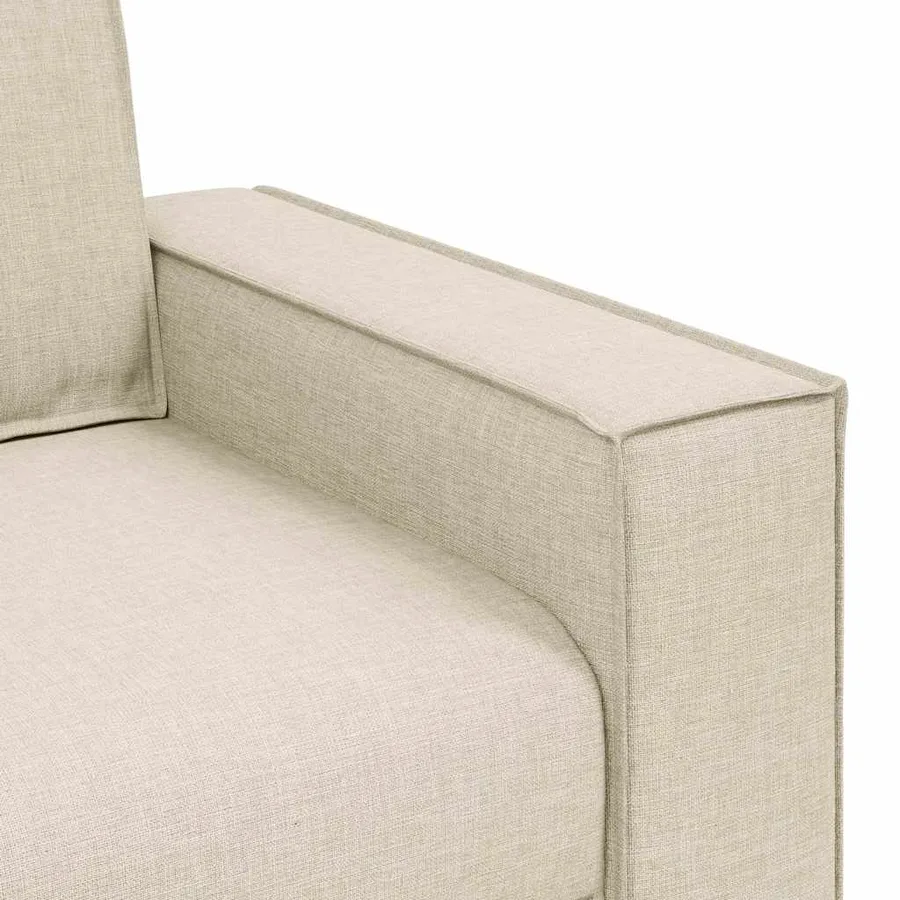 Ensemble de Canapés 3 pcs Beige 220 x 80 x 84 cm - 8