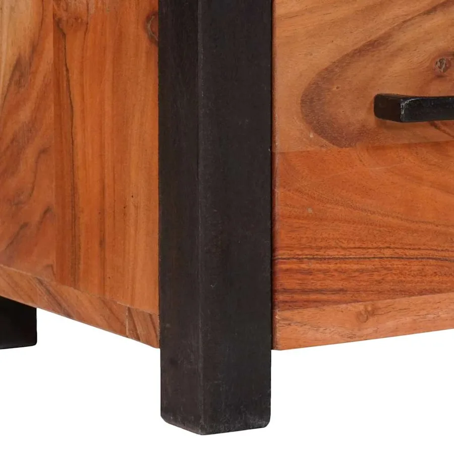 Buffet avec tiroir Marron 55 x 30 x 75 cm Bois d'Acacia Massif - 10