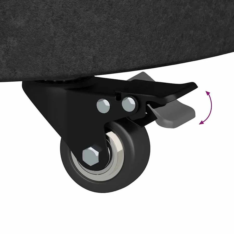 Pied de parasol 30kg Noir Granite et Acier Inoxydable Rond - 12