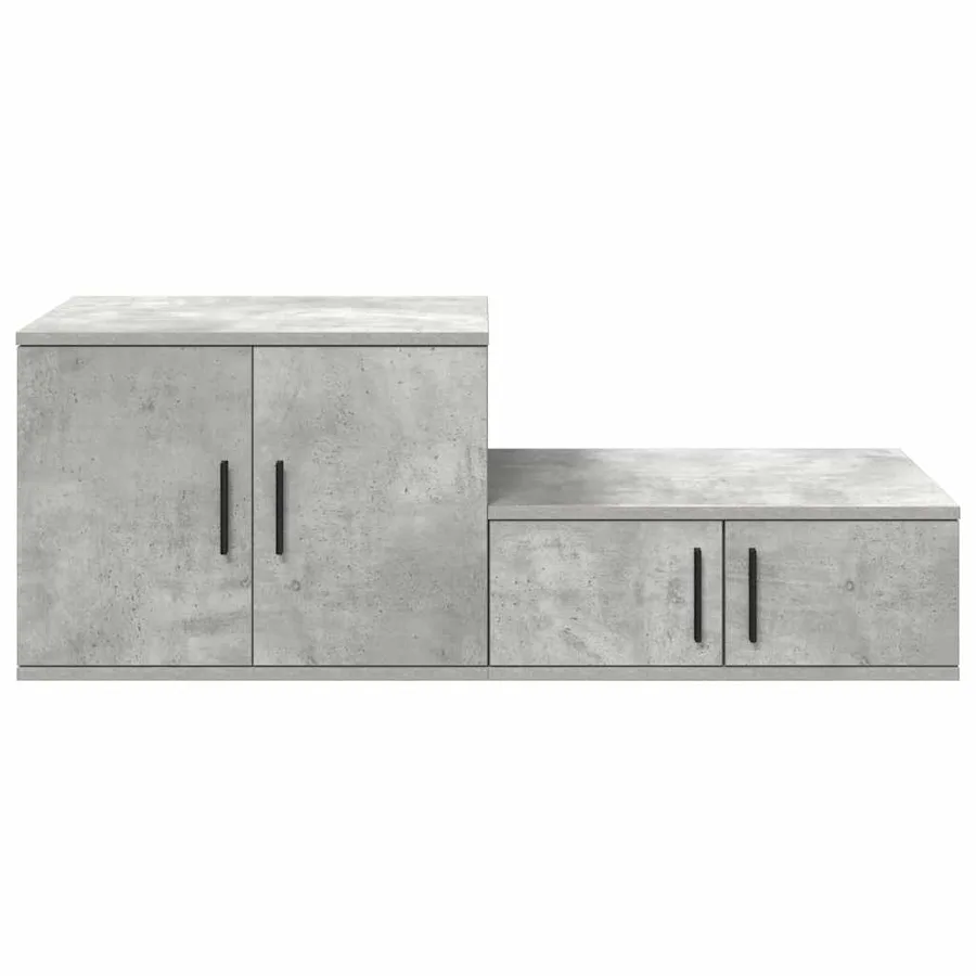 Armoire de rangement 2 pcs Gris béton 108 x 41 x 40 cm - 7
