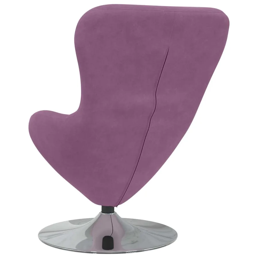 Fauteuil œuf Violet Velours - 6