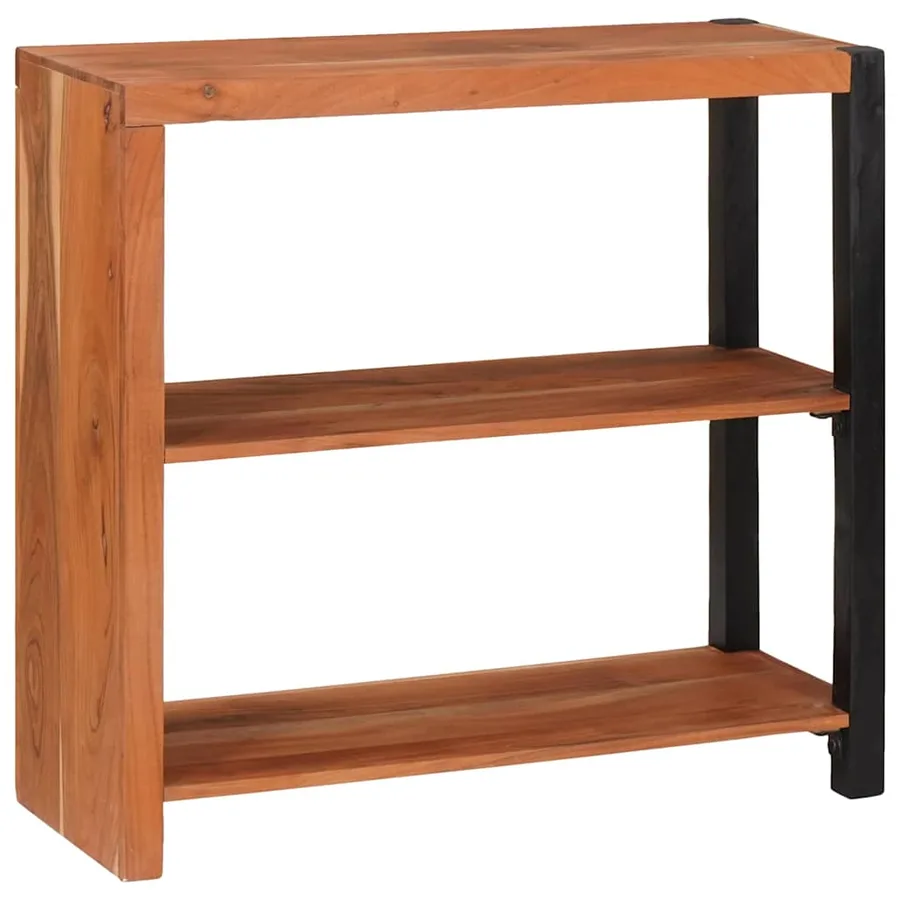 Étagère Marron 80 x 30 x 75 cm Bois d'Acacia Massif - 2