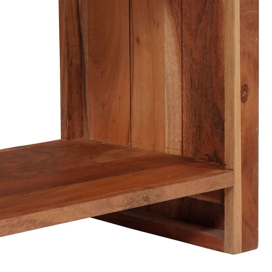 Étagère 3 pcs Marron 50 x 30 x 110 cm Bois d'Acacia Massif - 9