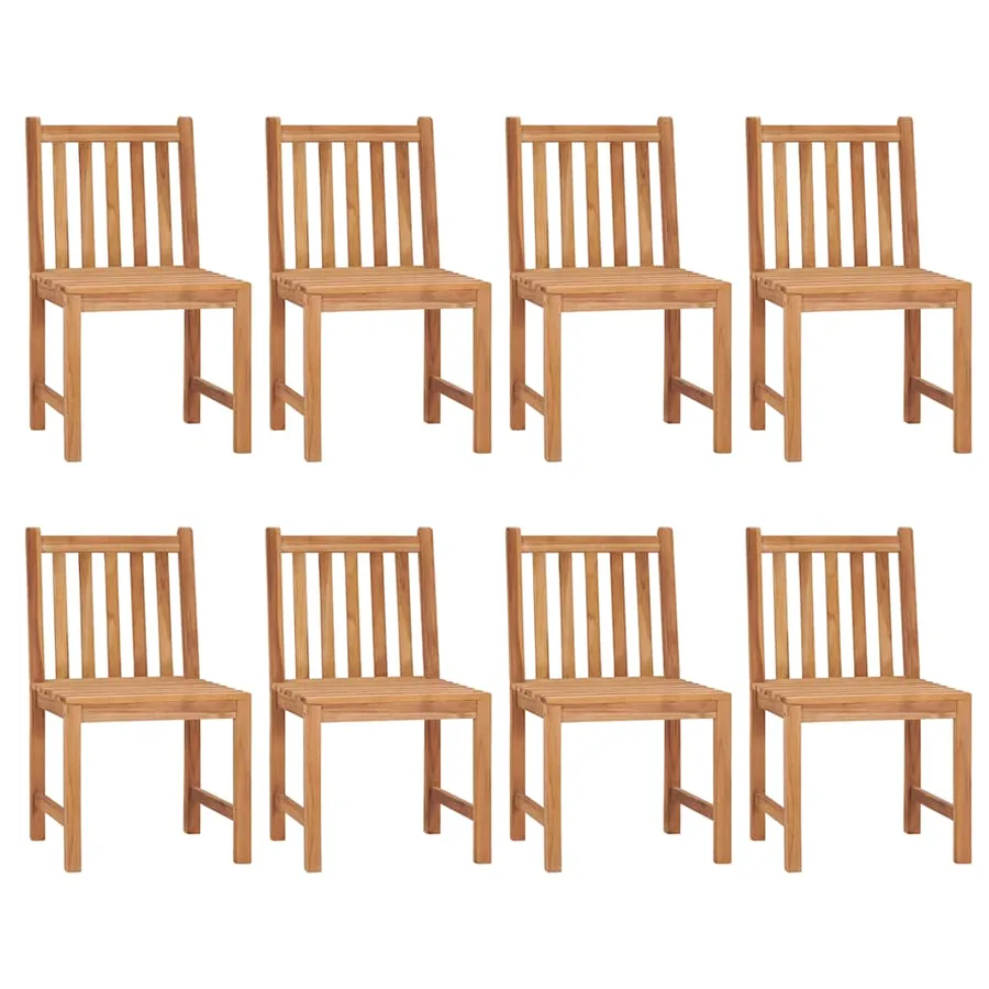 Ensemble de salle à manger de jardin 9 pièces 180 x 90 cm en bois de teck massif - 3