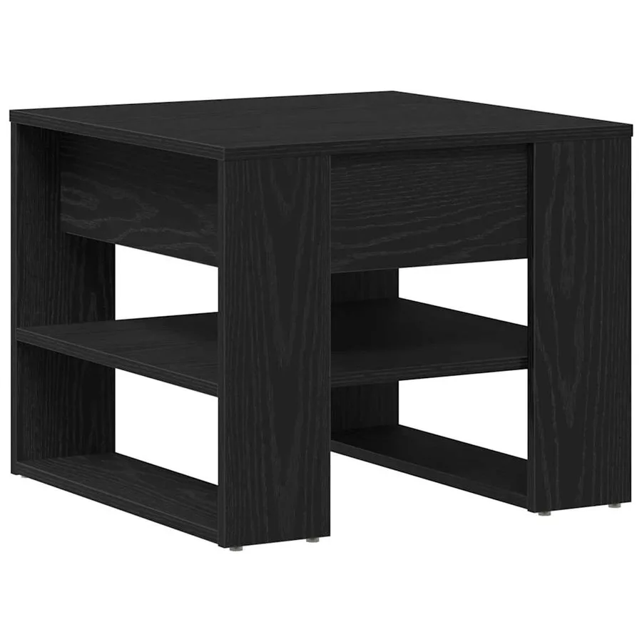 Table basse Chêne noir 55,5 x 55 x 45 cm Bois d'ingénierie - 5