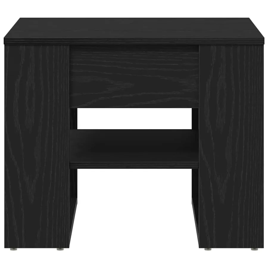 Table basse Chêne noir 55,5 x 55 x 45 cm Bois d'ingénierie - 6