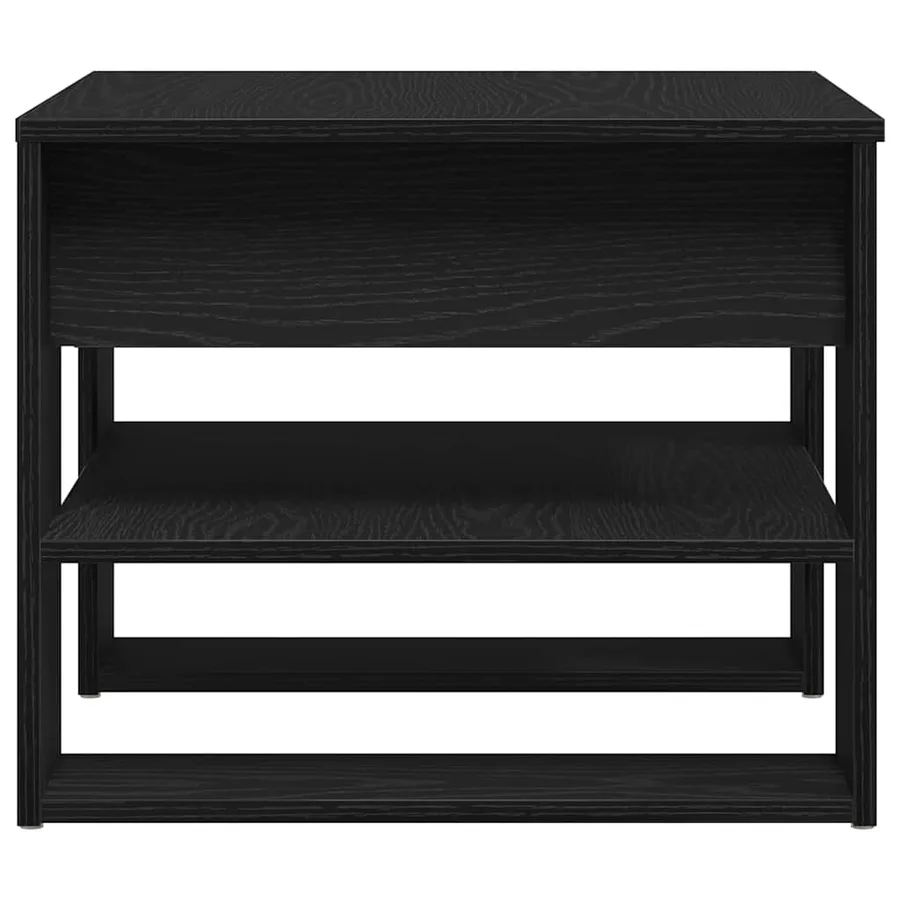 Table basse Chêne noir 55,5 x 55 x 45 cm Bois d'ingénierie - 7