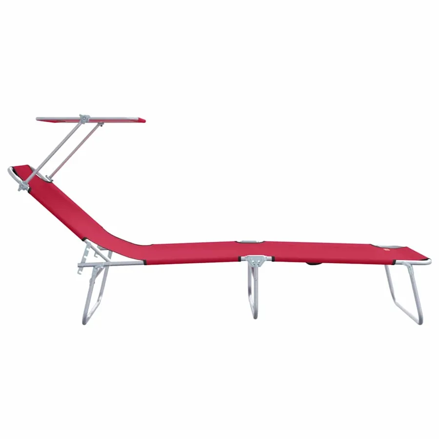 Transat 2 pcs Rouge 58 x 188 x 77cm Polyester - 6