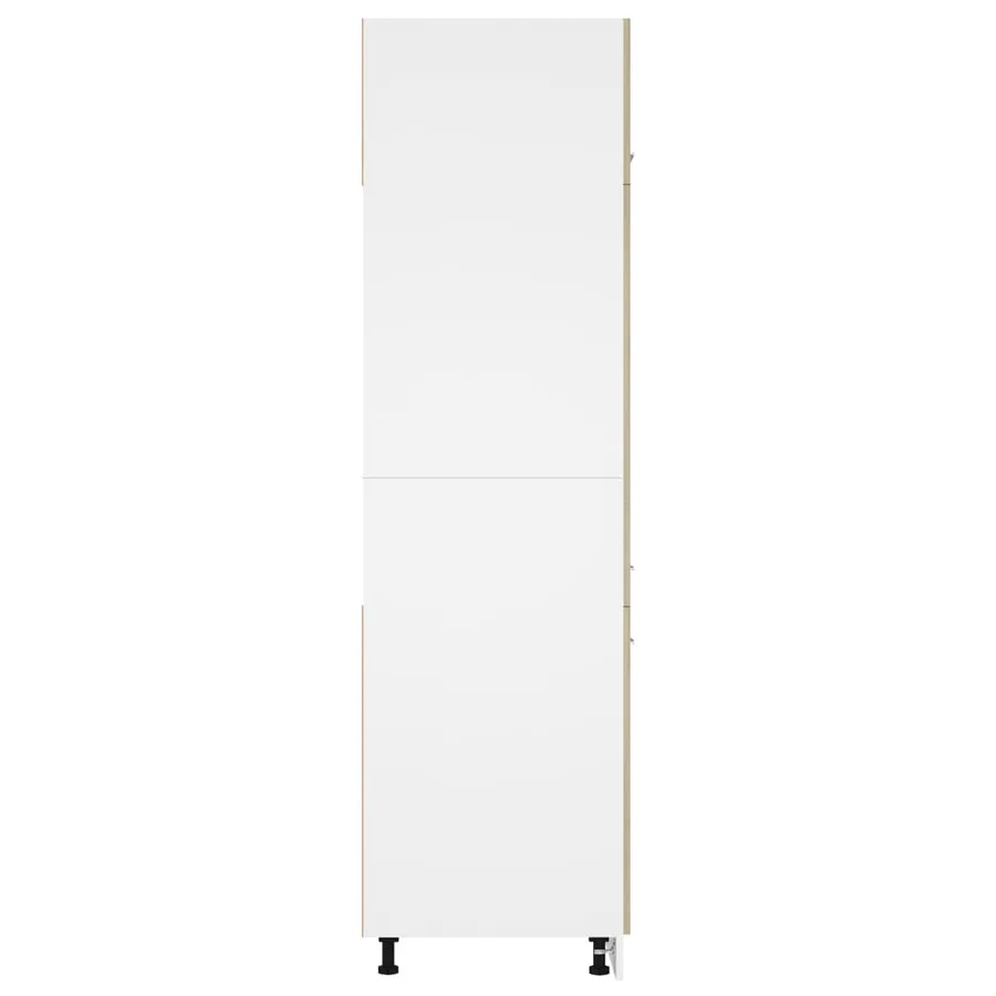 Armoire de réfrigérateur Chêne sonoma Bois d’ingénierie - 6