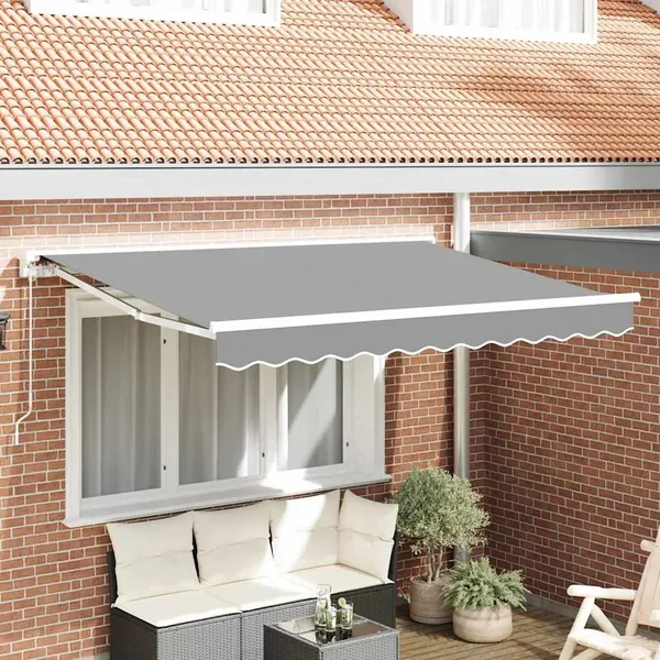 Cadre d'auvent Réglable Blanc 2,5 x 2 m Acier