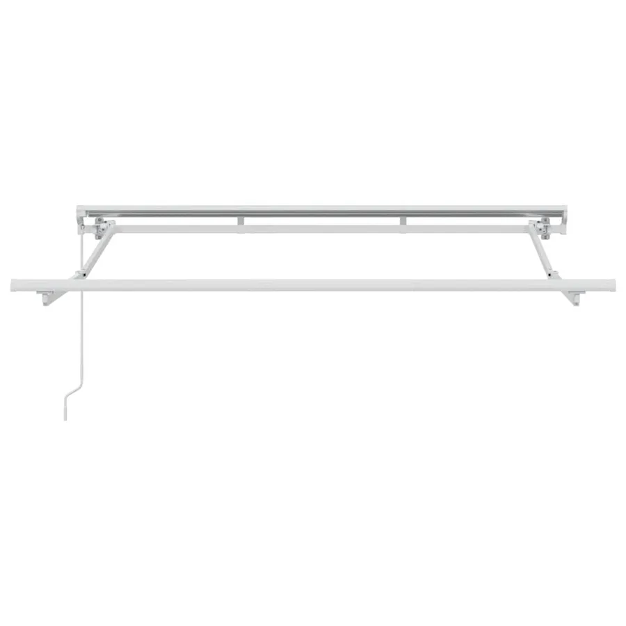 Cadre d'auvent Réglable Blanc 2,5 x 2 m Acier - 4