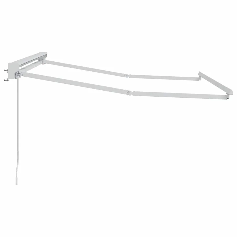 Cadre d'auvent Réglable Blanc 2,5 x 2 m Acier - 5