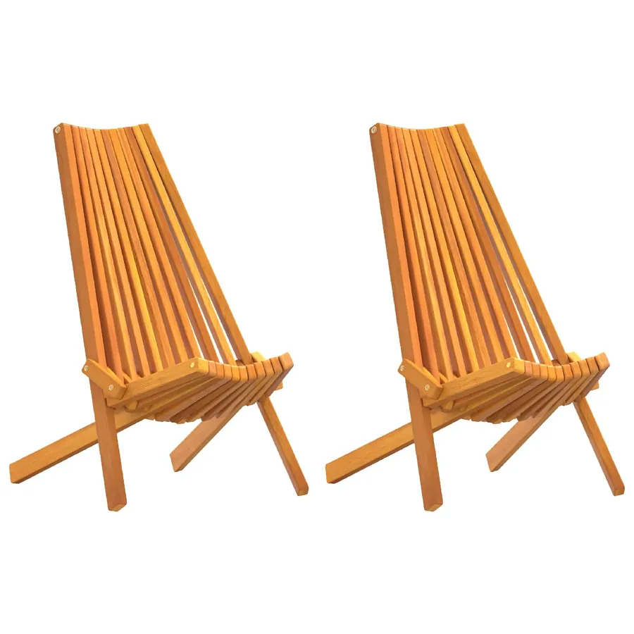 Chaise 2 pcs Marron 69 x 56 x 84 cm Bois d'Acacia Massif