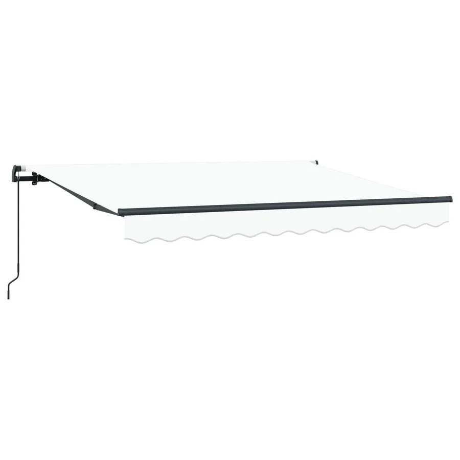 Auvent Rétractable Blanc 250 x 200 cm tissu - 2