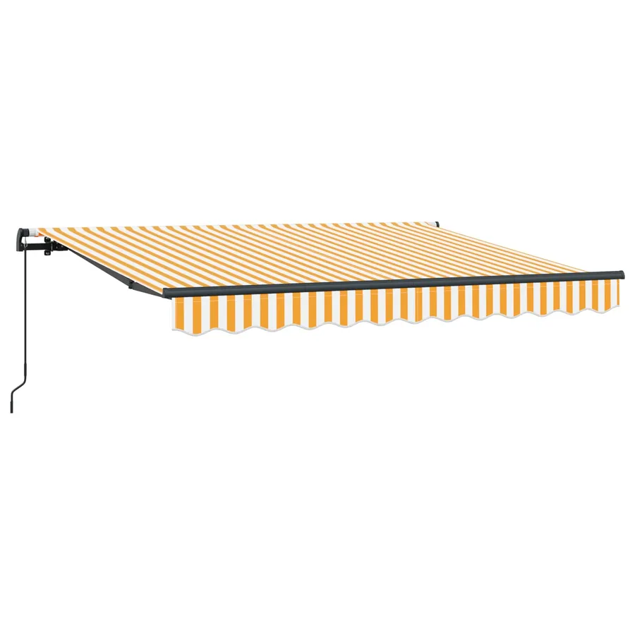 Auvent Rétractable Jaune 250 x 200 cm tissu - 2