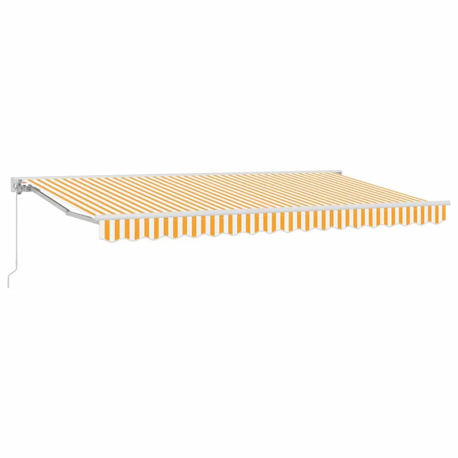 Cadre d'auvent Jaune et blanc 400 x 200 cm - 2