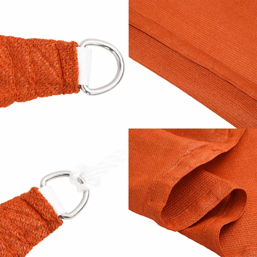 Voile d'ombrage 160 g/m² Orange 4x6 m PEHD - 7