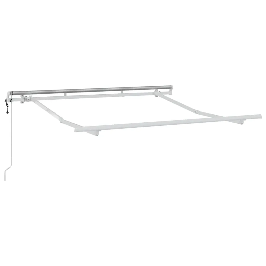 Cadre d'auvent Blanc 2,5 x 2 m Métal - 2