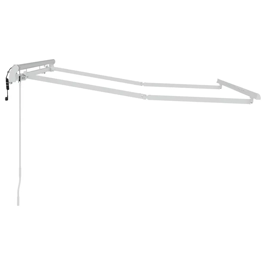 Cadre d'auvent Blanc 2,5 x 2 m Métal - 5