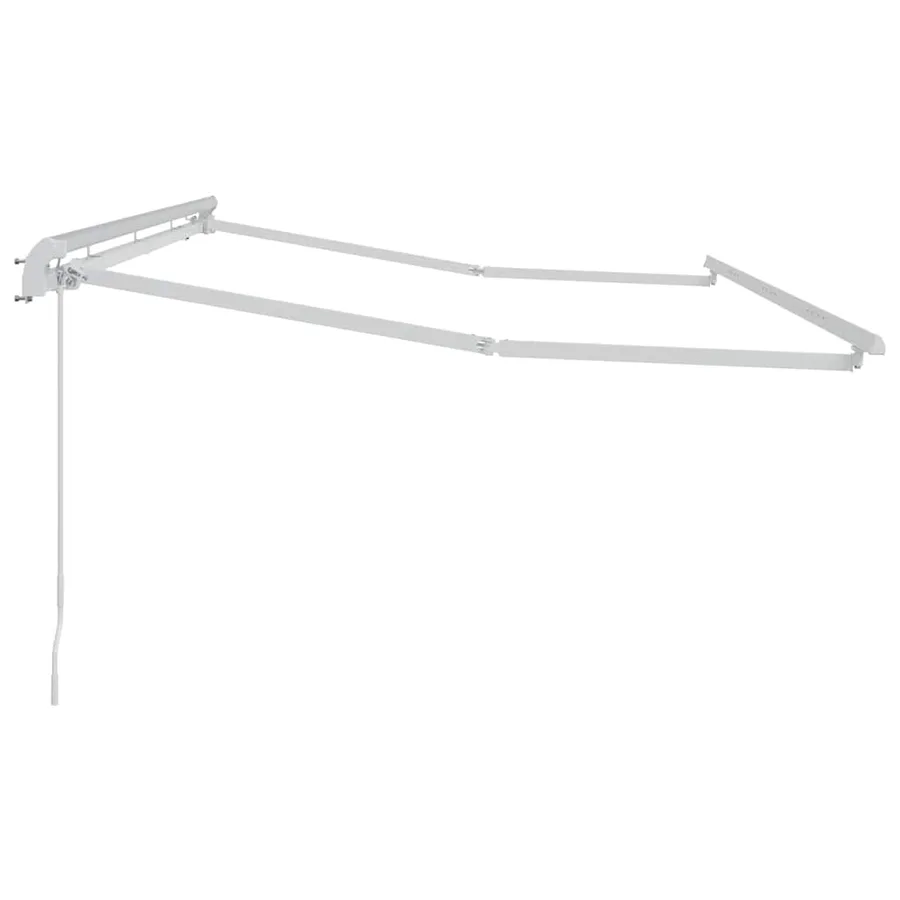 Cadre d'auvent Blanc 4 x 2 m Métal - 5