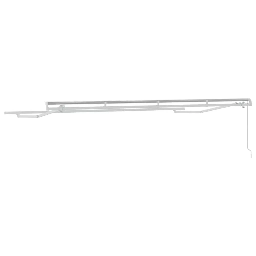 Cadre d'auvent Blanc 4 x 2 m Métal - 6