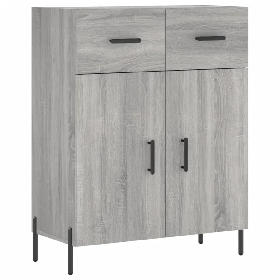 Buffet sonoma gris 69,5x34x90 cm bois d'ingénierie - 2