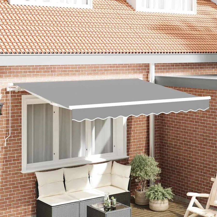 Cadre d'auvent Blanc 3 x 2 m Métal