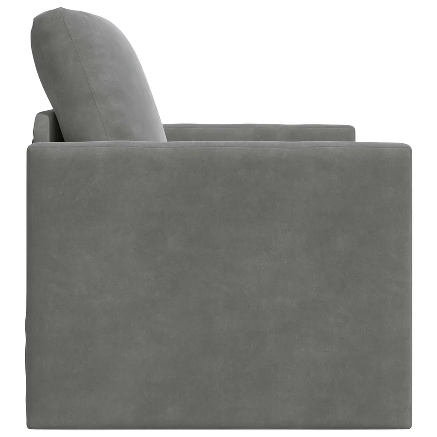 Canapé-Lit Gris foncé 74 x 77 x 81 cm Velours - 6