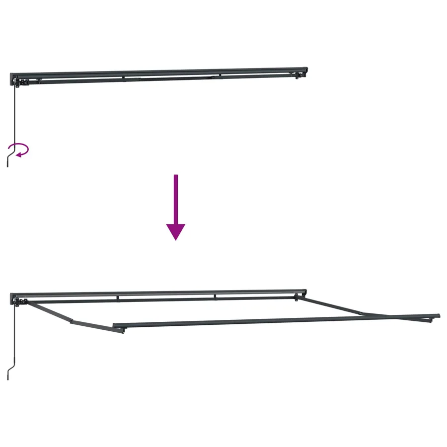 Cadre d'auvent Multicolore 450 × 300 cm - 9