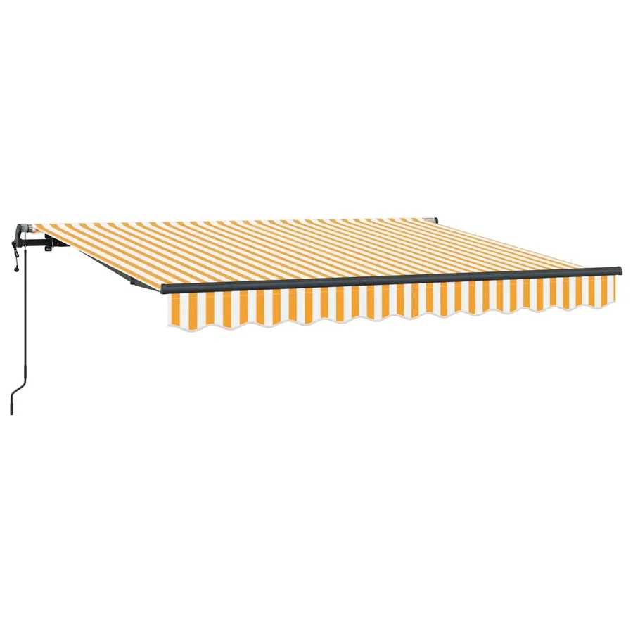 Auvent Rétractable Jaune 250 x 200 cm tissu - 2
