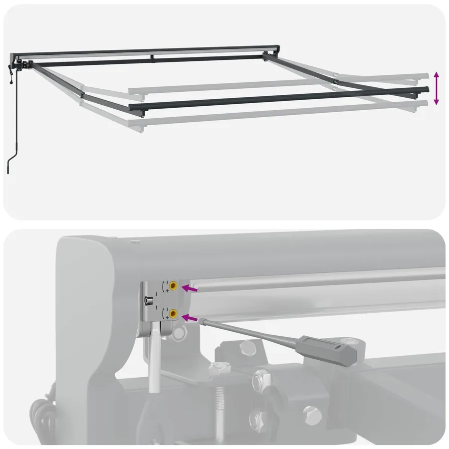 Cadre d'auvent Multicolore 300 x 250 cm - 10