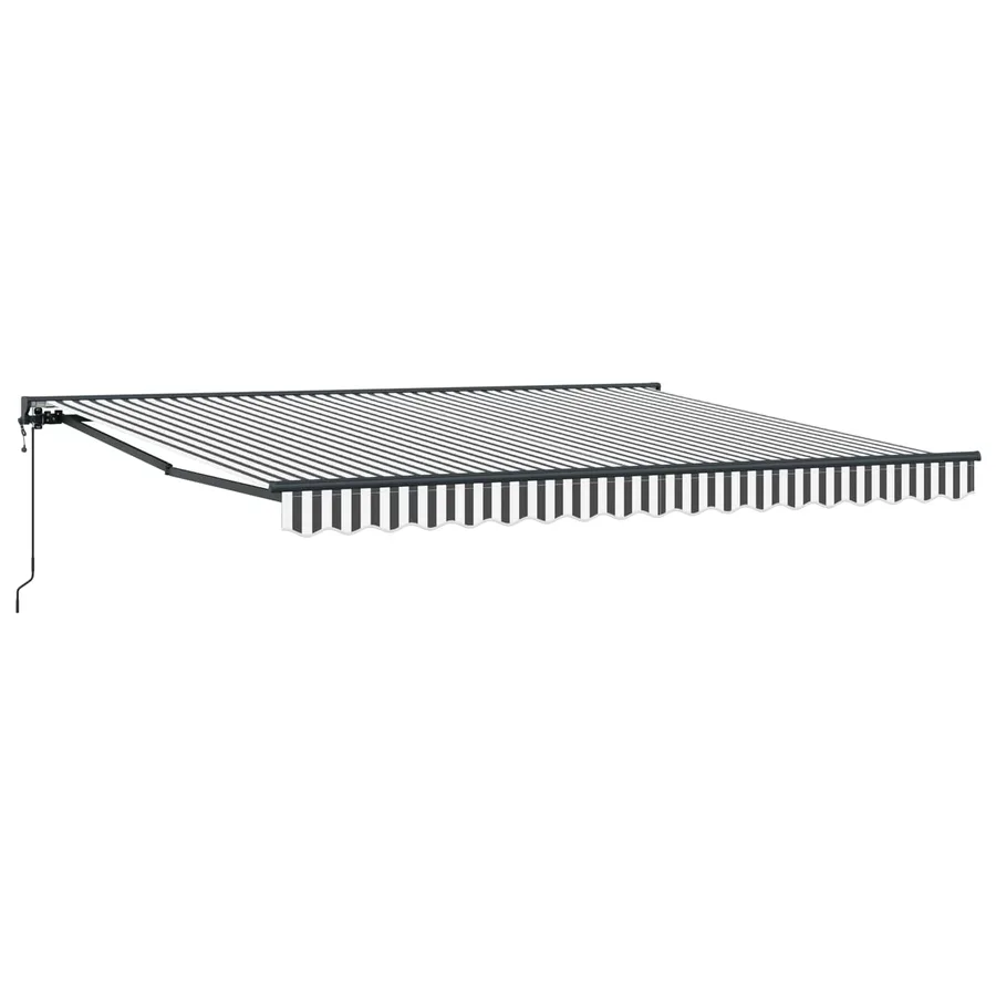 Cadre d'auvent Anthracite et blanc 400 × 300 cm - 2