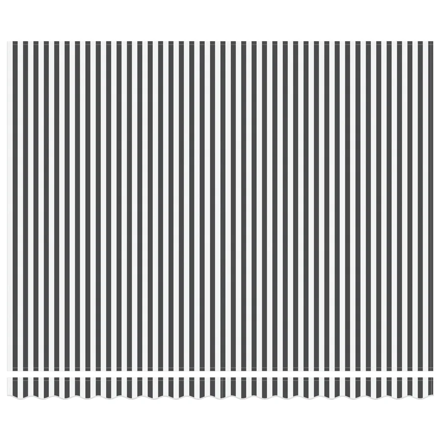 Cadre d'auvent Anthracite et blanc 400 × 300 cm - 4