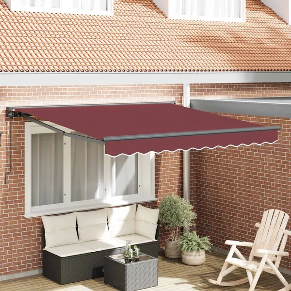 Cadre d'auvent Bordeaux 350 x 250 cm