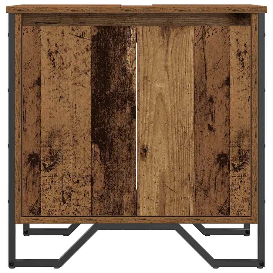 Meuble de Lavabo de Salle de Bain Bois Ancien 60 x 35 x 60 cm - 6