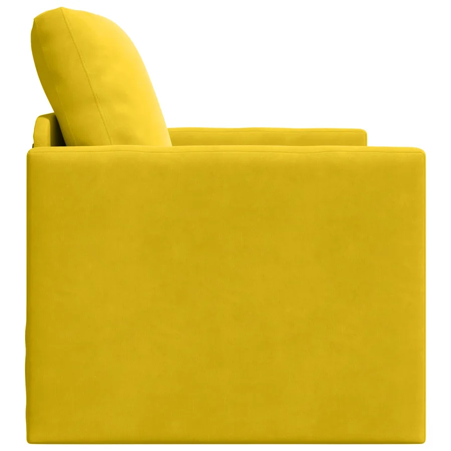 Canapé-Lit Jaune foncé 74 x 77 x 81 cm Velours - 6