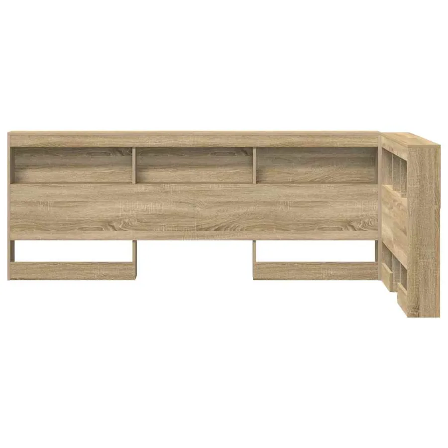 Tête de lit de rangement Chêne Sonoma 75 cm Bois d'ingénierie - 6