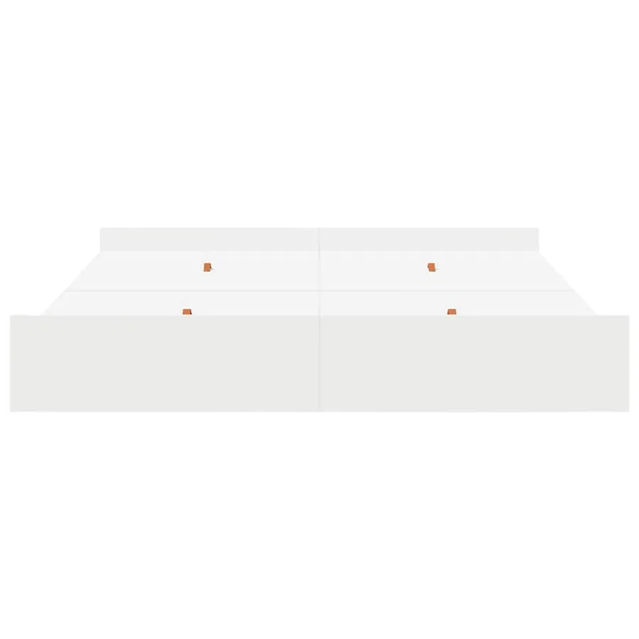Cadre de lit avec rangement avec tête de lit Blanc 200 x 200 cm - 6