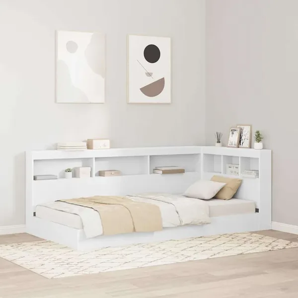 Tête de lit de rangement Blanc 75 cm Bois d'ingénierie