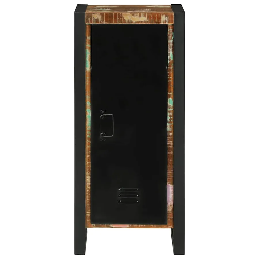 Armoire de salle de bain avec porte Marron Bois Recyclé Solide - 6