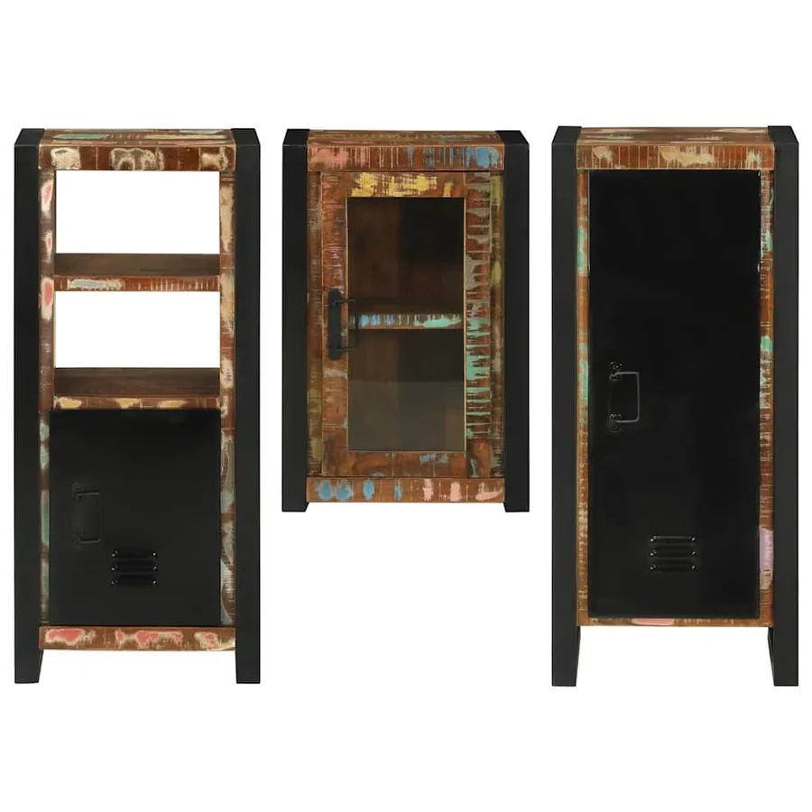 Ensemble de mobilier de salle de bain 3 pcs Bois massif recyclé - 8