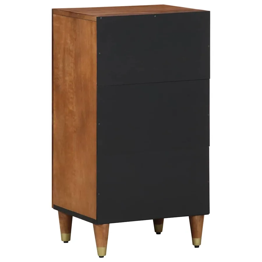 Buffet avec porte Marron 40 x 33 x 75 cm Bois de mangue massif - 5