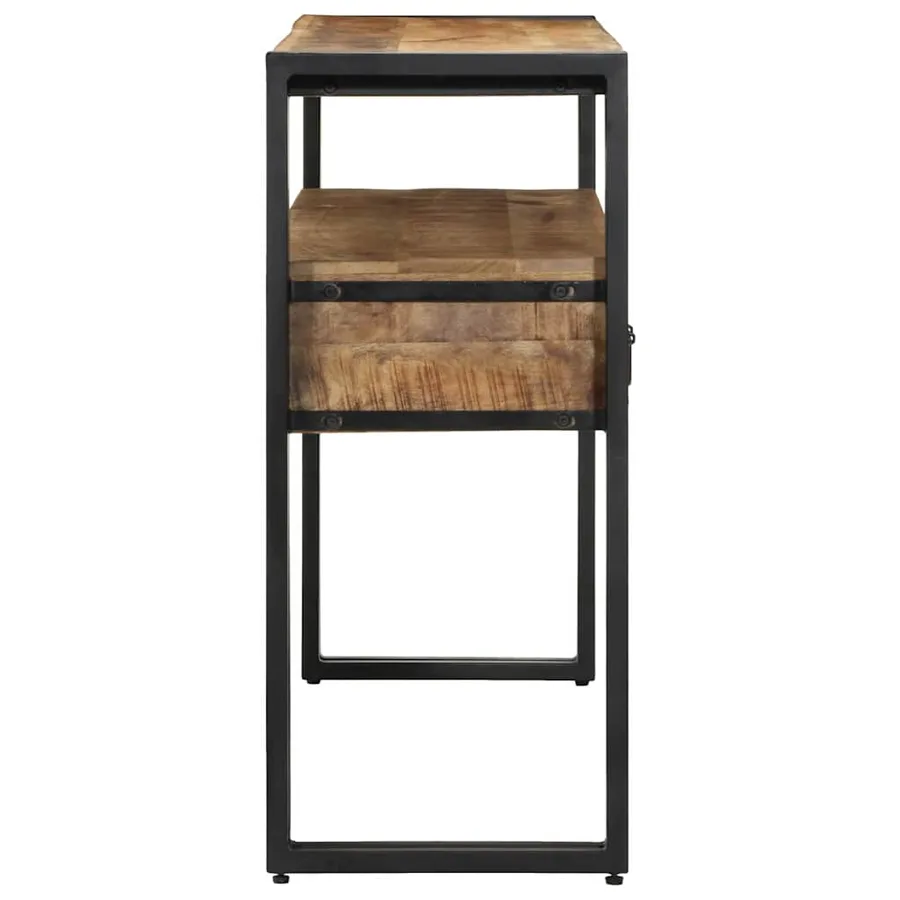 Table console Marron 120 x 33 x 75 cm Bois de mangue massif - 6