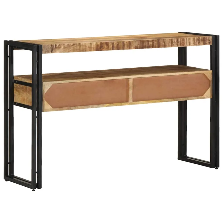 Table console Marron 120 x 33 x 75 cm Bois de mangue massif - 7