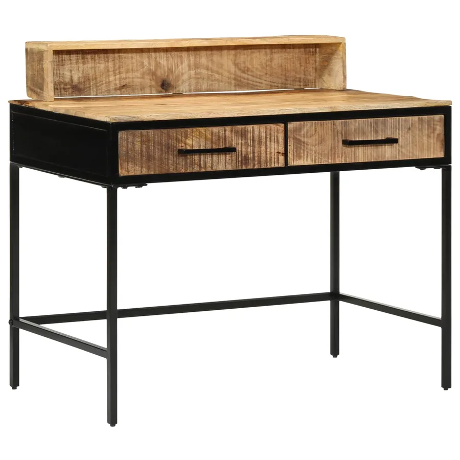 Table console avec tiroir Marron 100 x 55 x 89.5 cm - 3