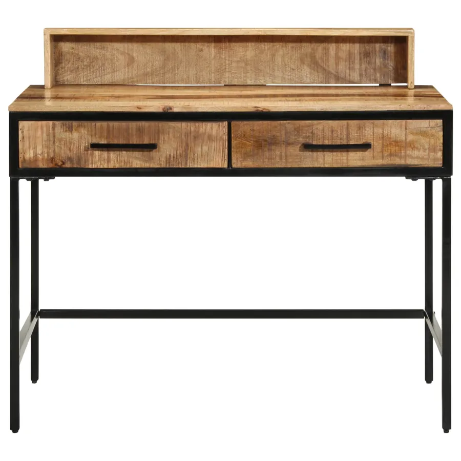Table console avec tiroir Marron 100 x 55 x 89.5 cm - 5