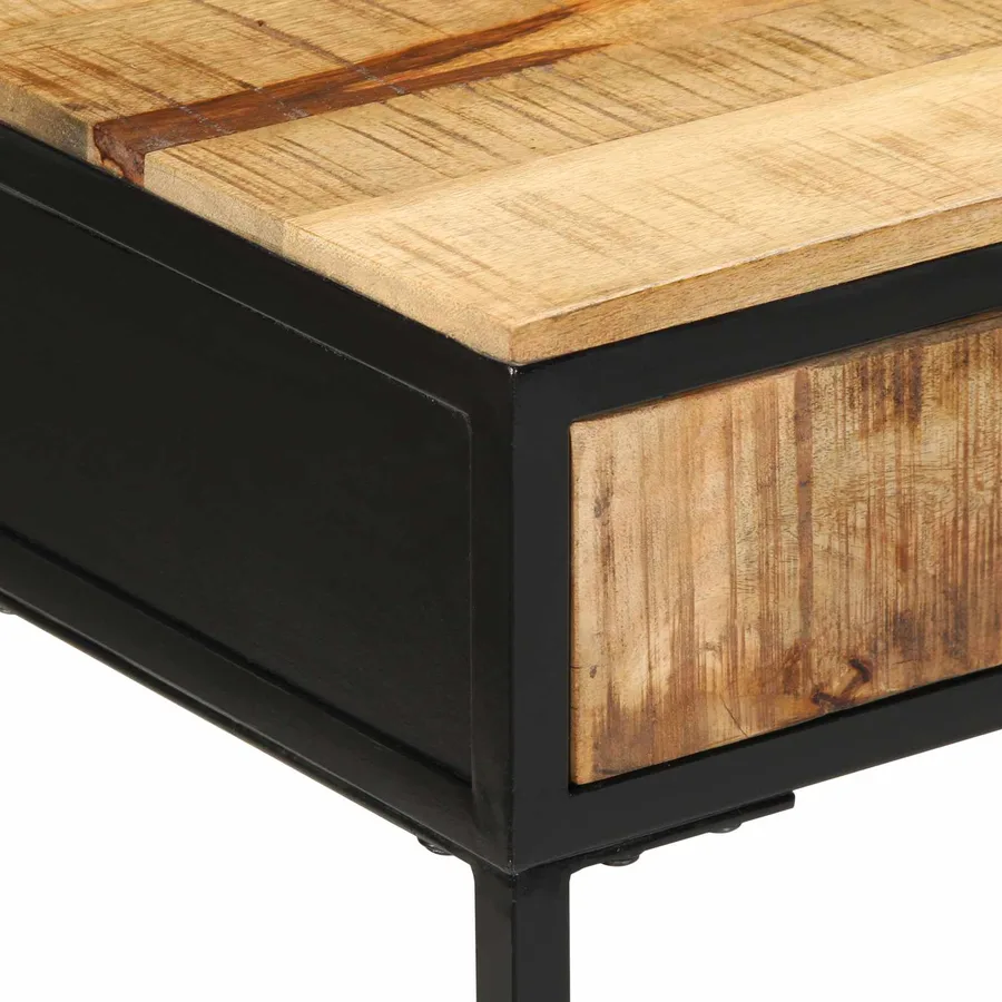 Table console avec tiroir Marron 100 x 55 x 89.5 cm - 8