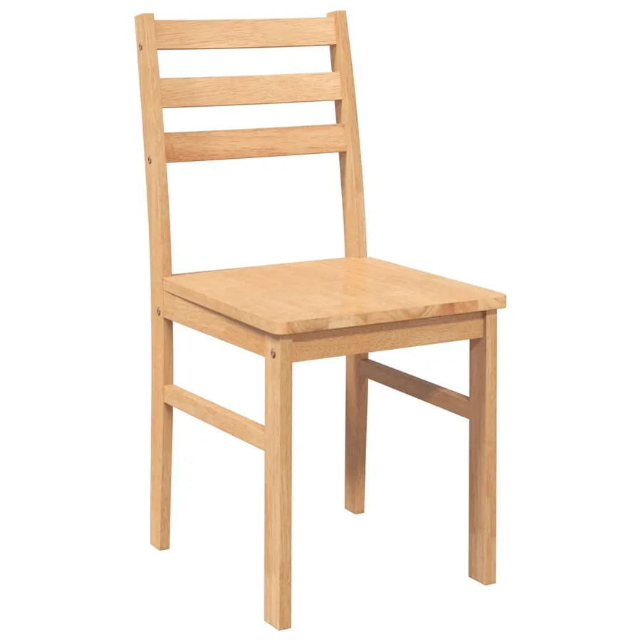 Chaises à manger 2 pcs bois massif caoutchouc - 4
