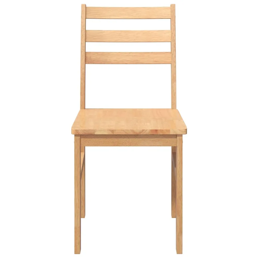 Chaises à manger 2 pcs bois massif caoutchouc - 5