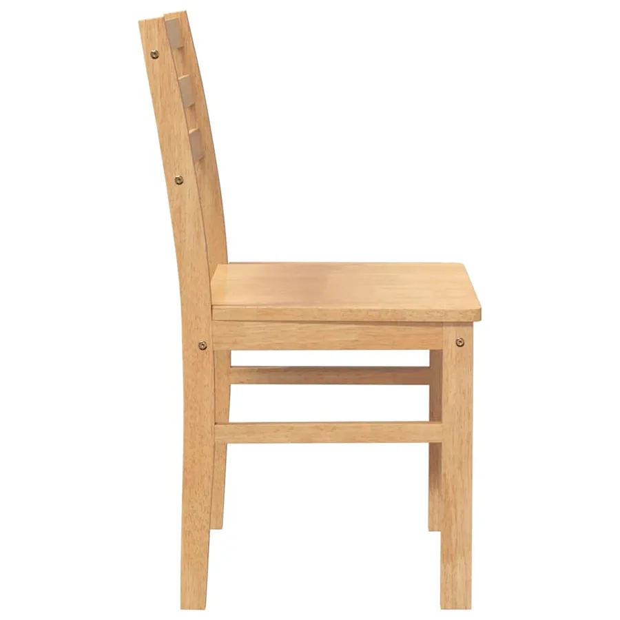 Chaises à manger 2 pcs bois massif caoutchouc - 6